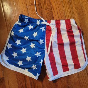 Mens American Flag Bathing Suit - Brand New - Size M